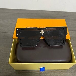 Louis Vuitton Black and Gold Sunglasses